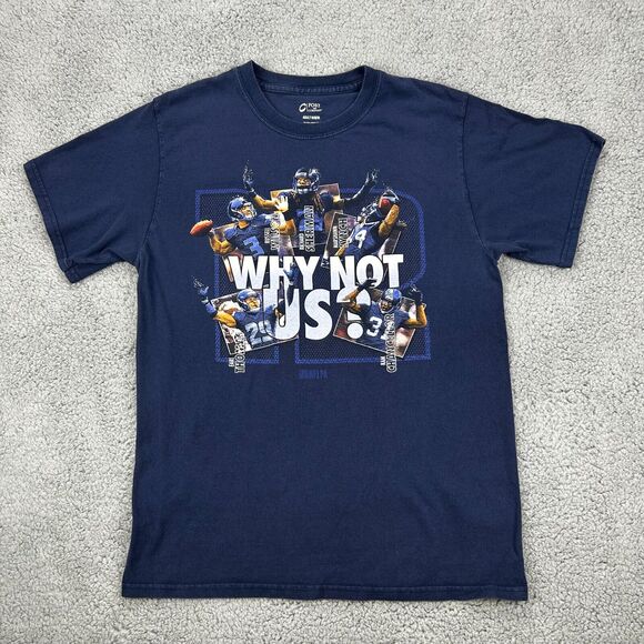 Seattle Seahawks Why Not Us T-Shirt Adult M Wilson Lynch Sherman Chancellor NFL - Picture 1 of 6